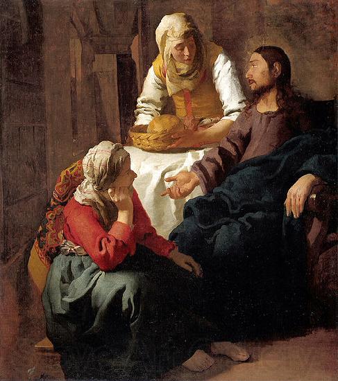 Johannes Vermeer Christ in the House of Martha and Mary